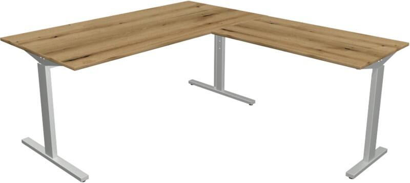 Bureau Kerkmann Form 2 En forme de L T-Pied 1600 (l) x 1800 (p) x 820 (h) mm