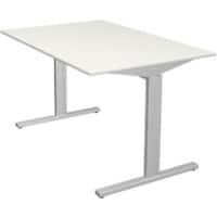 Bureau Kerkmann Form 2 Rectangulaire Argenté 1&nbsp;200 x 800 x 820 mm