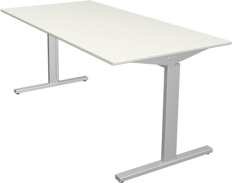 Bureau Kerkmann Form 2 Rectangulaire Blanc T-Pied 1600 (l) x 800 (p) x 820 (h) mm
