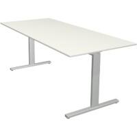 Bureau Kerkmann Form 2 Rectangulaire Argenté 1&nbsp;800 x 800 x 820 mm
