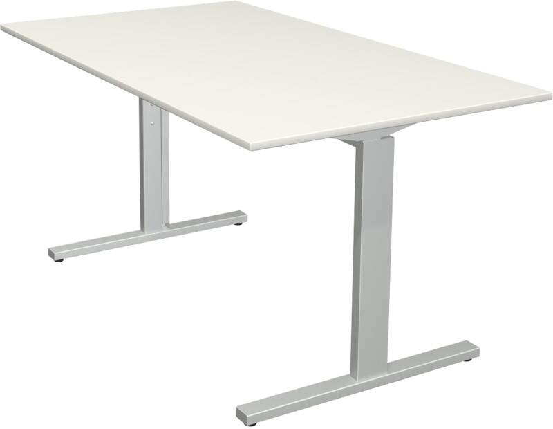 Bureau Kerkmann Form 2 Rectangulaire Blanc T-Pied 1400 (l) x 800 (p) x 820 (h) mm