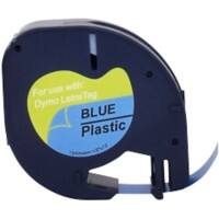 LT Beschriftungsband Kompatibel DYMO 91225 RL-D-91225 Selbsthaftend Blau 12 mm x 4 m