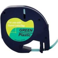 Ruban d'étiquettes LT Compatible DYMO 91224 RL-D-91224 Autocollantes Green 56 mm x 4 m