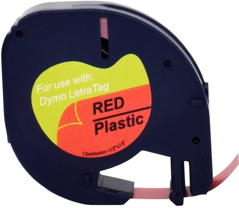Ruban d'étiquettes LT Compatible DYMO 91223 5D91223-WT Autocollantes Red 56 mm x 4 m