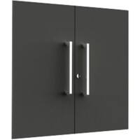 Portes d'armoire Kerkmann Bois Anthracite 760 x 16 x 700 mm