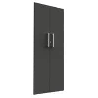 Portes d'armoire Kerkmann Bois Anthracite 760 x 16 x 1'760 mm