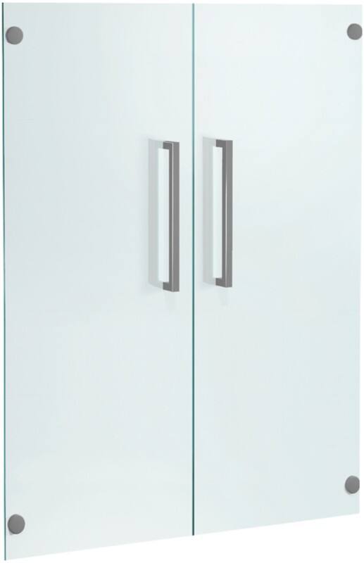 Portes d'armoire Kerkmann Verre Transparent 760 x 4 x 1'040 mm