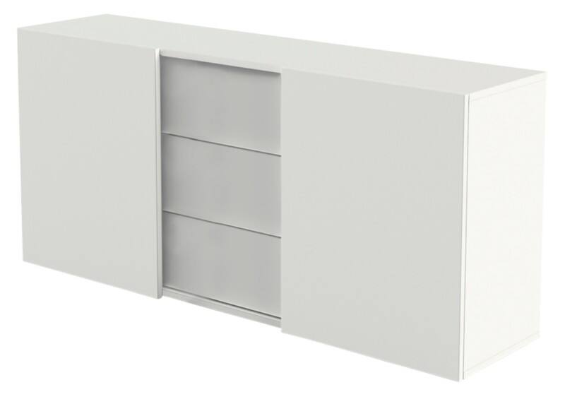 Kerkmann Sideboard Holz Weiss 1600 x 500 x 740 mm