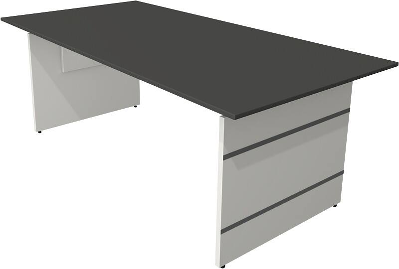 Bureau Kerkmann Form 4 Hauteur ajustable Rectangulaire Anthracite Joue 2000 (l) x 1000 (p) x 760 (h) mm