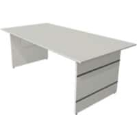 Bureau assis-debout Kerkmann Form 4 Rectangulaire Réglable en hauteur Blanc 2 000 x 1 000 x 760 mm