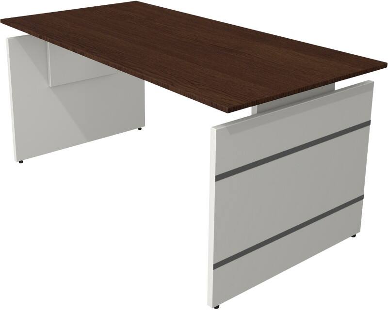 Bureau Kerkmann Form 4 Hauteur ajustable Rectangulaire Wengé 1600 (l) x 800 (p) x 760 (h) mm