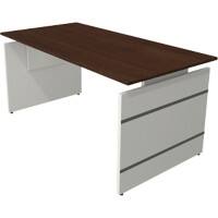 Bureau assis-debout Kerkmann Form 4 Rectangulaire Hauteur Ajustable Blanc 1'600 x 800 x 760 mm