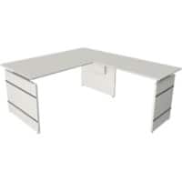 Kerkmann Sitz-Stehschreibtisch Form 4 L-Förmig Höhenverstellbar 1600 x 1800 x 760 mm