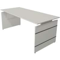 Kerkmann Sitz-Stehschreibtisch Form 4 Rechteckig Höhenverstellbar Weiss 1800 x 800 x 760 mm