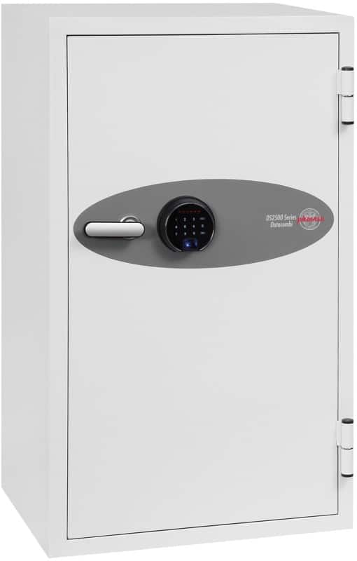 Coffre-fort pour médias Phoenix DS2504F Serrure à empreintes digitales Blanc 65,5 x 56 x 116 cm