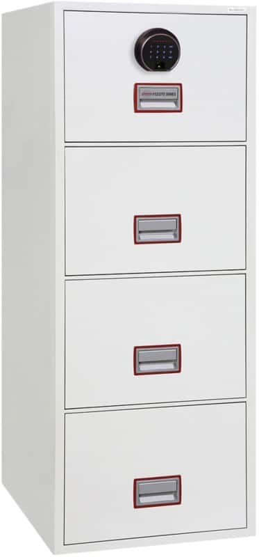 Armoire de classement Phoenix FS2274F Serrure à empreintes digitales Blanc 57 x 70 x 145 cm