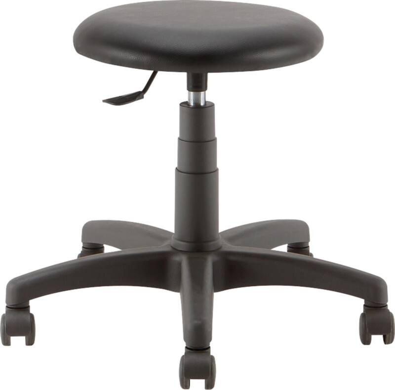 Tabouret Teknik 04 Similicuir Sans accoudoirs Noir 100 kg MEA SOFT 01/PG 640 x 640 x 550 mm