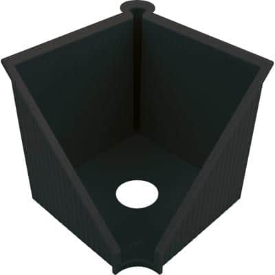 Boîte à notes helit 250 feuilles Noir PS (Polystyrène) 12,7 x 12,7 x 12 cm