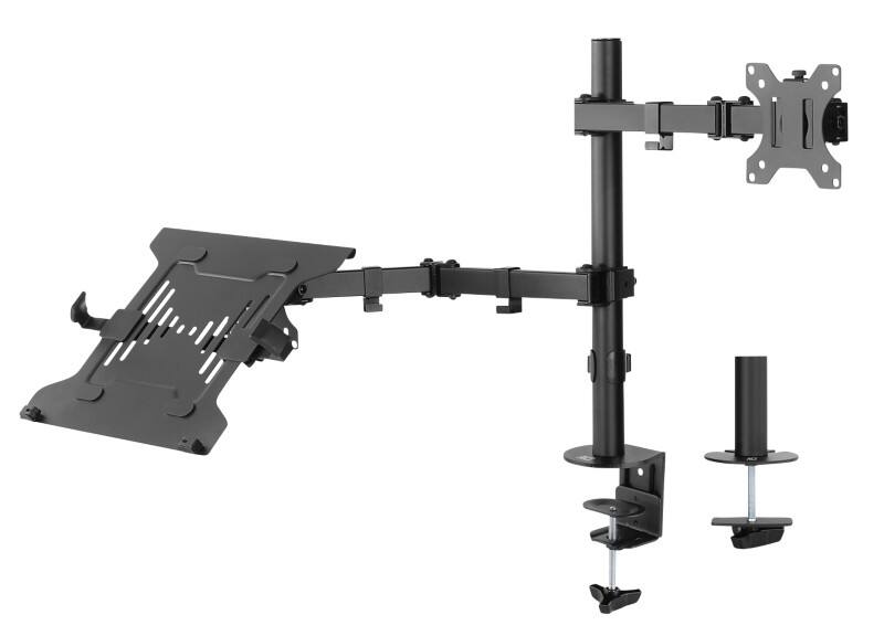 ACT AC8305 Monitorständer Höhenverstellbar 32 &#034; 30 x 11,6 x 46,5 mm Schwarz 32&#034; Laptophalterung,1 Bildschirm