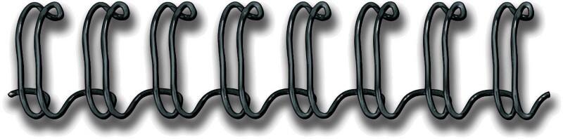 Fil de reliure Fellowes A4 100 Feuilles Métal Noir 100 Unités