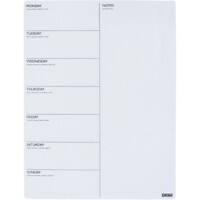 Planning hebdomadaire DESQ 4225 Blanc 30 x 40 cm