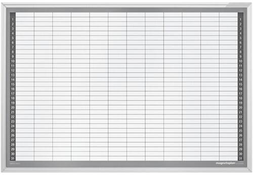 magnetoplan Monatsplaner 1249512S Weiß 92 x 62,5 cm