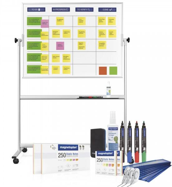 Planning magnetoplan 1240699 Blanc sur roues 180 x 120 cm