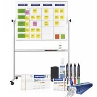 Planning magnetoplan 1240699 Blanc sur roues 180 x 120 cm