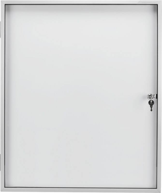 magnetoplan Abschließbarer Schaukasten 1215000 Weiß 61 x 73 cm