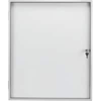 magnetoplan Abschließbarer Schaukasten 1215100 Weiß 7,5 x 87 cm
