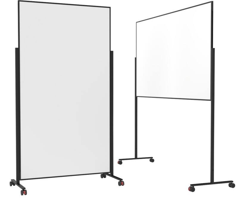 magnetoplan Vario Whiteboard Freistehend Magnetisch Lackierter Stahl Beidseitig 100 (B) x 180 (H) cm
