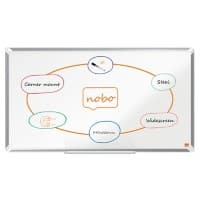 Nobo Premium Plus Widescreen Whiteboard 1915371 Wandmontiert Magnetisch Lackierter Stahl  89 x 50 cm