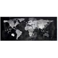 Tableau magnétique en verre Sigel Montage mural Magnétique Simple face 130 (L) x 55 (H) cm Noir
