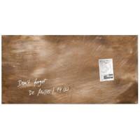 Tableau magnétique en verre Sigel Montage mural Magnétique Simple face 91 (L) x 46 (H) cm Marron