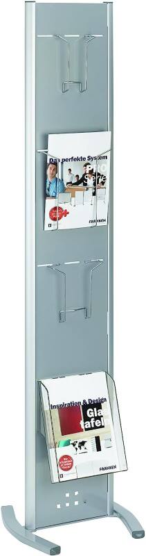 Franken Prospektständer PSN804 DIN A4 Hellgrau 30 x 42 x 162 cm