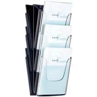 Sigel Prospektständer LH135 DIN A4 Transparent 23,5 x 11,5 x 54,5 cm 3 Abteile