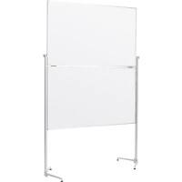Tableau de présentation magnetoplan Non Magnétique Autoportant Feutre 120 (l) x 150 (H) cm Blanc