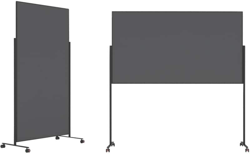 Tableau de présentation magnetoplan VarioPin 1181201 Non Magnétique Autoportant Feutre 100 (l) x 191 (H) cm Gris