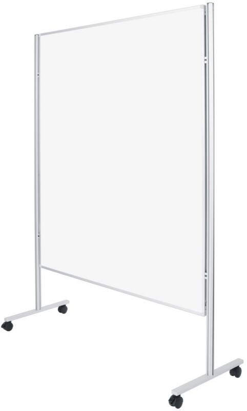 magnetoplan Präsentationstafel Nicht magnetisch Freistehend Emaille 120 (B) x 180 (H) cm Weiss