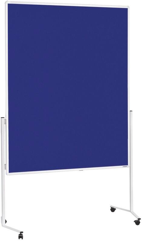 magnetoplan Präsentationstafel Nicht magnetisch Freistehend Filz 120 (B) x 198 (H) cm Blau