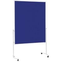 magnetoplan Präsentationstafel Nicht magnetisch Freistehend Filz 120 (B) x 198 (H) cm Blau