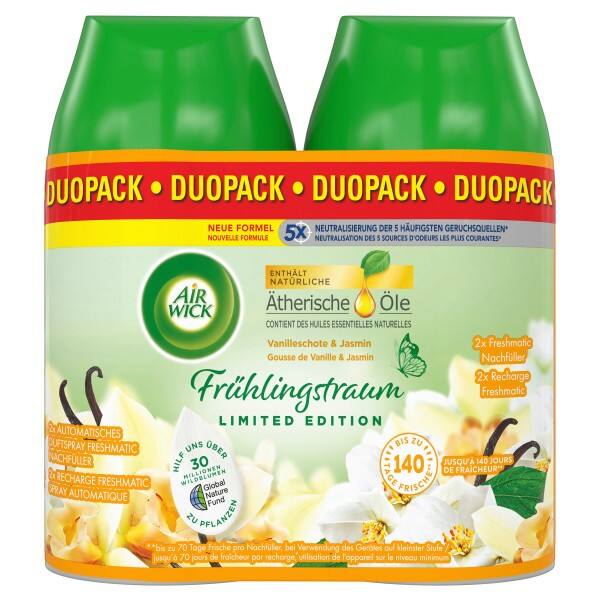 Air Wick Freshmatic Spray Lufterfrischungsspray Nachfüllung 2 Stück Duo Vanille