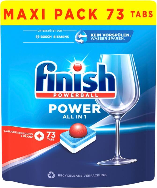 Finish Power Tabs Spülmaschinentabs All-In-One 73 Stück