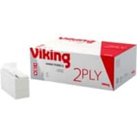 Viking Falthandtücher Z-falz Weiß 2-lagig 25 Stück à 150 Blatt