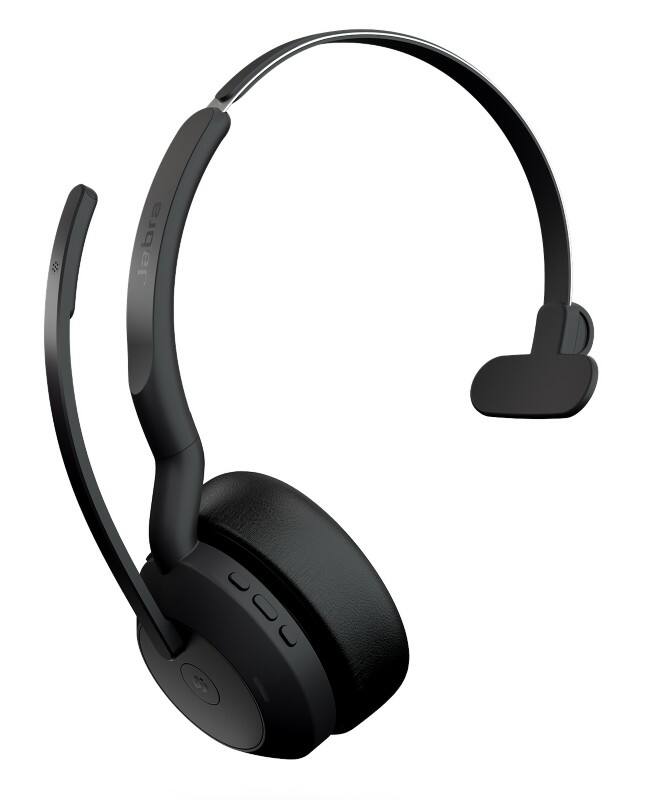 Casque audio Jabra Evolve2 55 MS Sans fil Sur tête USB, Bluetooth Avec Bluetooth Non Avec Microphone Mono Noir