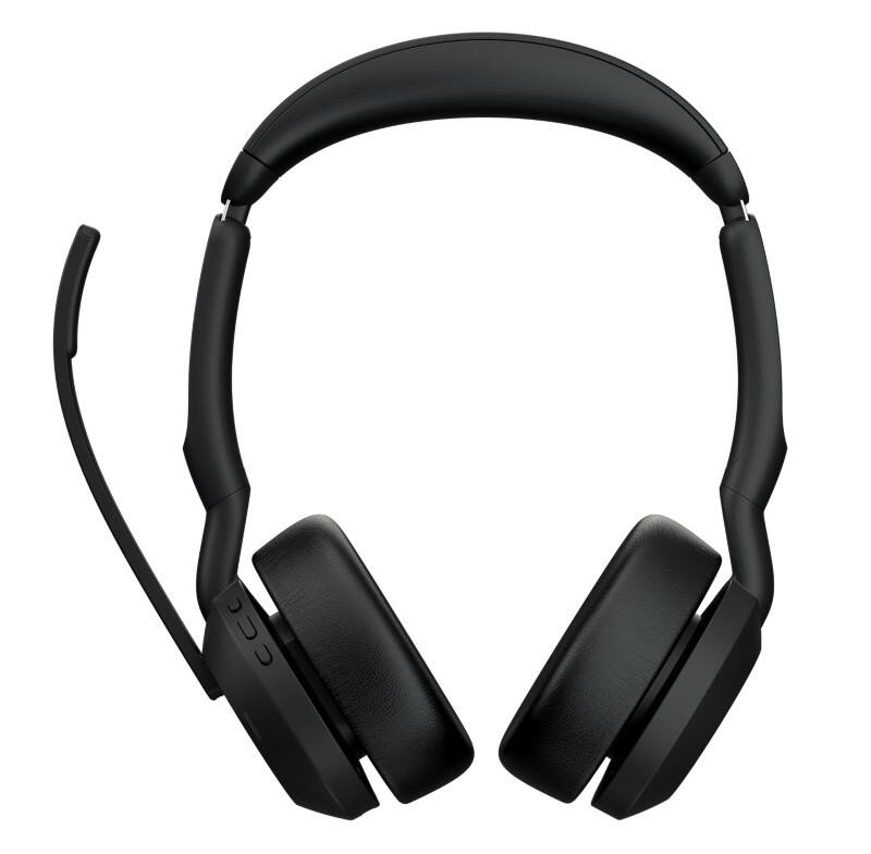 Casque audio Jabra Evolve2 Avec fil / Sans fil Sur tête USB Avec Bluetooth Réduction de bruit active Avec Microphone Stéréo Noir