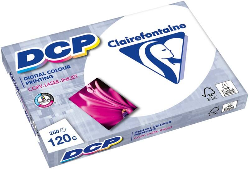 Papier imprimante DCP A4 Clairefontaine Blanc 120 g/m² Lisse 250 Feuilles