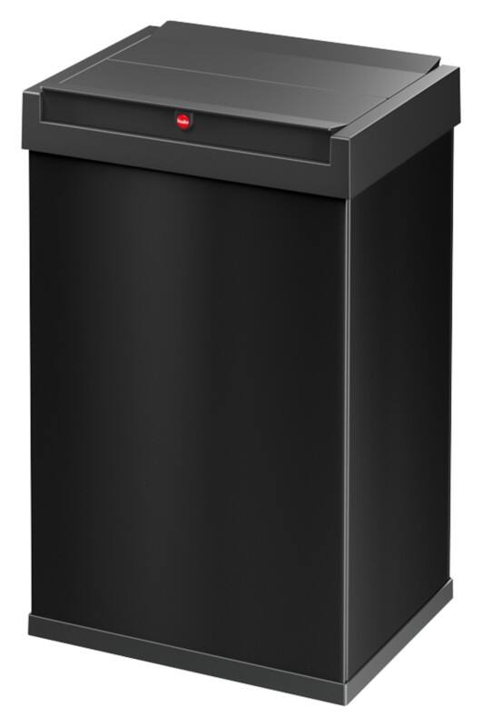 Hailo Big-Box Swing L Papierkorb 35 L Schwarz Kunststoff, Stahl