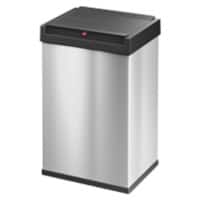 Hailo Big-Box Swing L Papierkorb 35 L Silber Kunststoff, Edelstahl