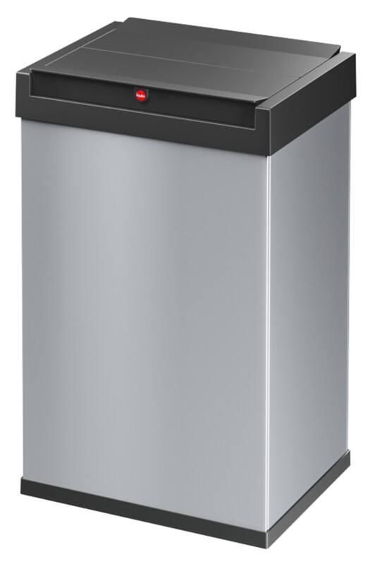 Hailo Big-Box Swing L Papierkorb 35 L Silber Kunststoff, Stahl